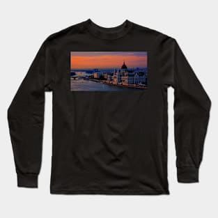 sunset over Budapest Long Sleeve T-Shirt